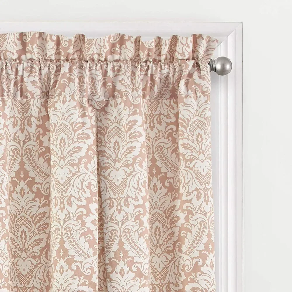Waverly Valance Curtain Donnington Blush Rod Pocket 100% Cotton New 52X18“